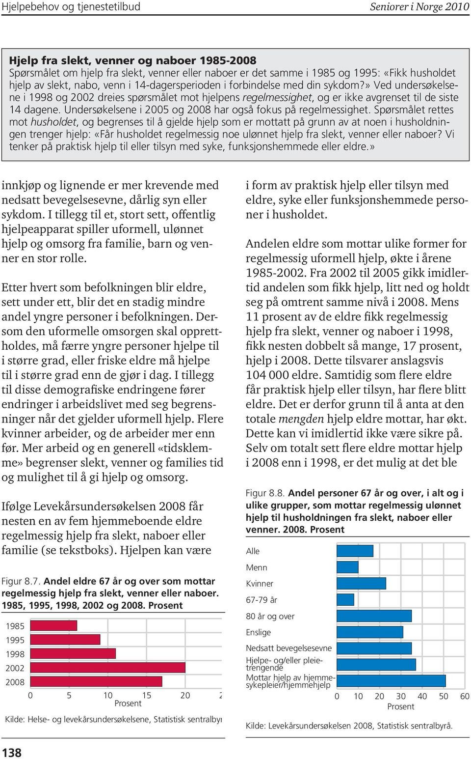 Undersøkelsene i 2005 og 2008 har også fokus på regelmessighet.