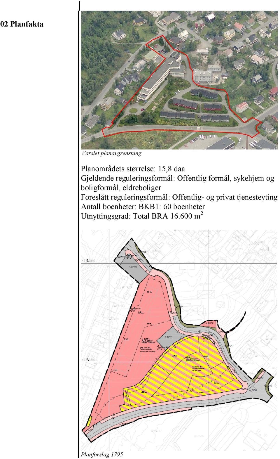 eldreboliger Foreslått reguleringsformål: Offentlig- og privat tjenesteyting