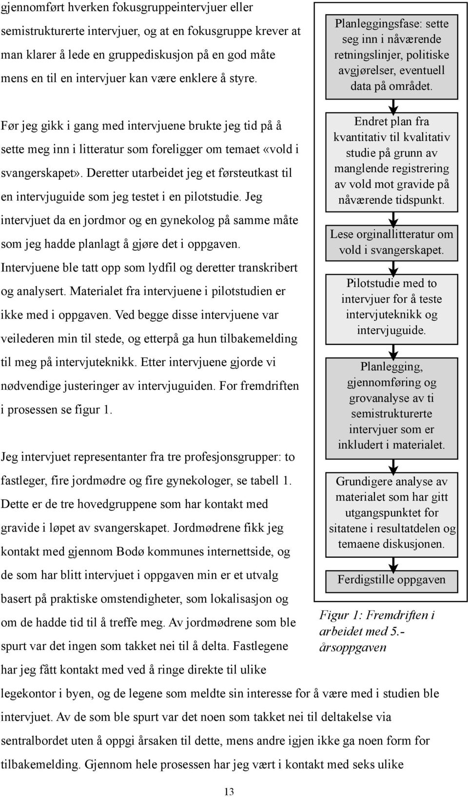 Før jeg gikk i gang med intervjuene brukte jeg tid på å sette meg inn i litteratur som foreligger om temaet «vold i svangerskapet».