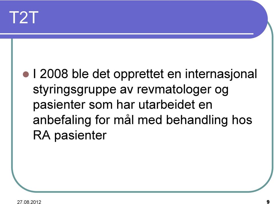 revmatologer og pasienter som har