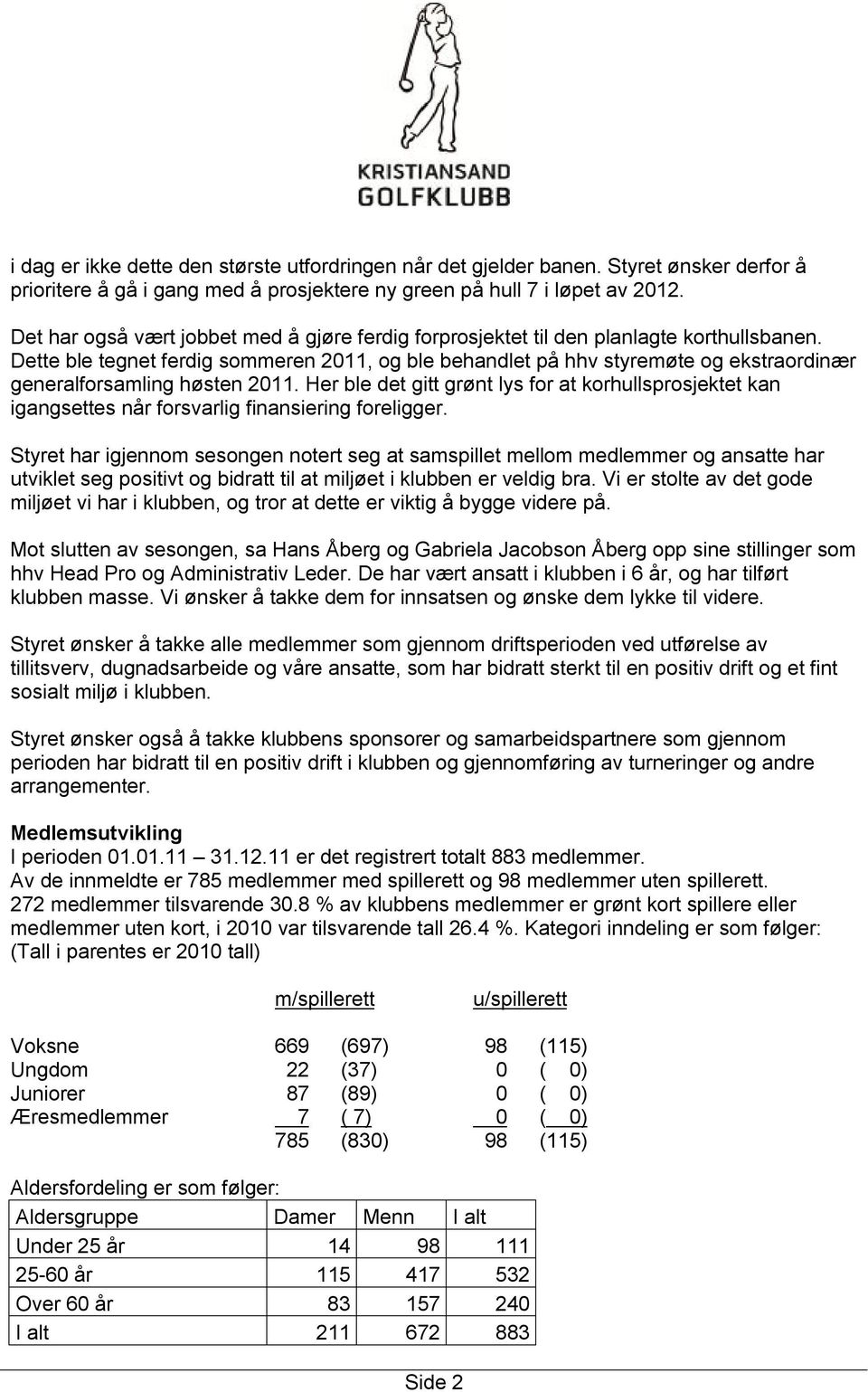 Dette ble tegnet ferdig sommeren 2011, og ble behandlet på hhv styremøte og ekstraordinær generalforsamling høsten 2011.