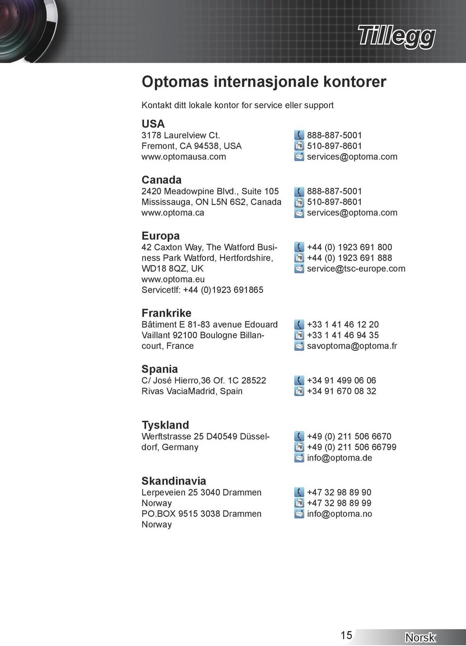 Billancourt,.France Spania C/.José.Hierro,36.Of..C.28522. Rivas.VaciaMadrid,.Spain Tyskland Werftstrasse.25.D40549.Düsseldorf,.Germany Skandinavia Lerpeveien.25.3040.Drammen. Norway PO.BOX.955.3038.