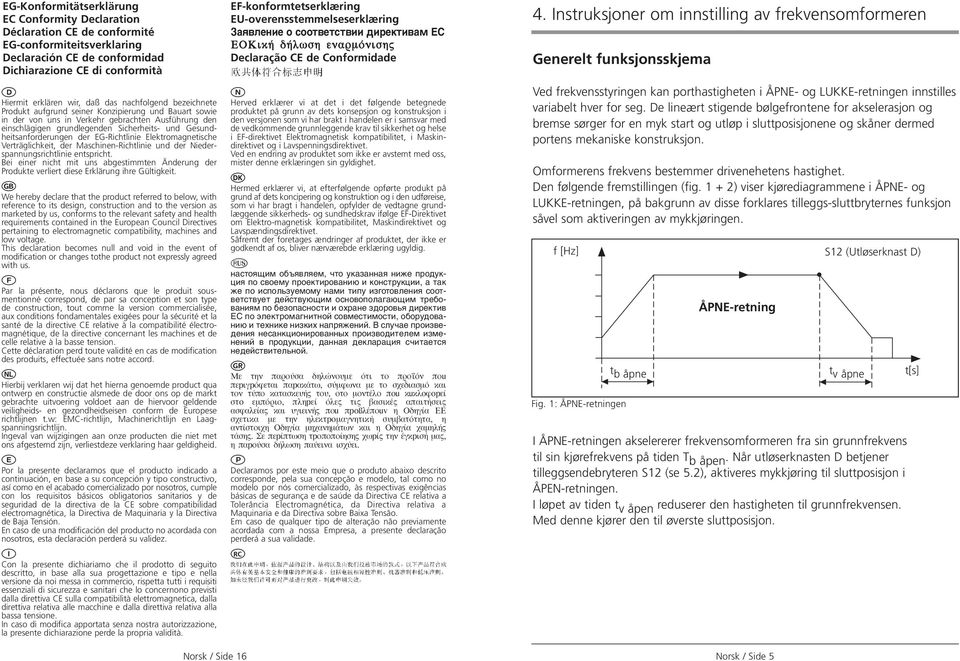 der EG-Richtlinie Elektromagnetische Verträglichkeit, der Maschinen-Richtlinie und der Niederspannungsrichtlinie entspricht.