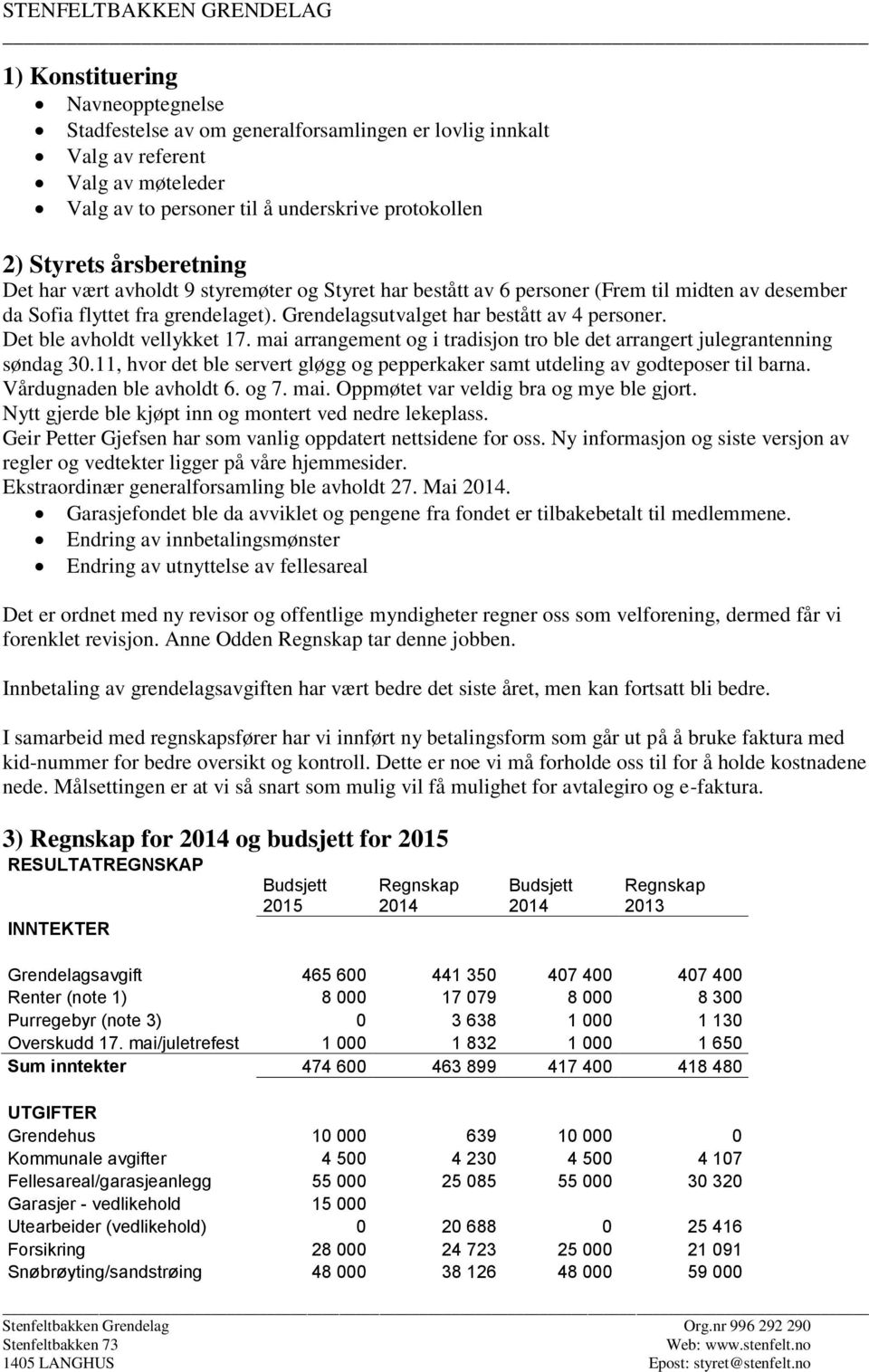 Det ble avholdt vellykket 17. mai arrangement og i tradisjon tro ble det arrangert julegrantenning søndag 30.11, hvor det ble servert gløgg og pepperkaker samt utdeling av godteposer til barna.