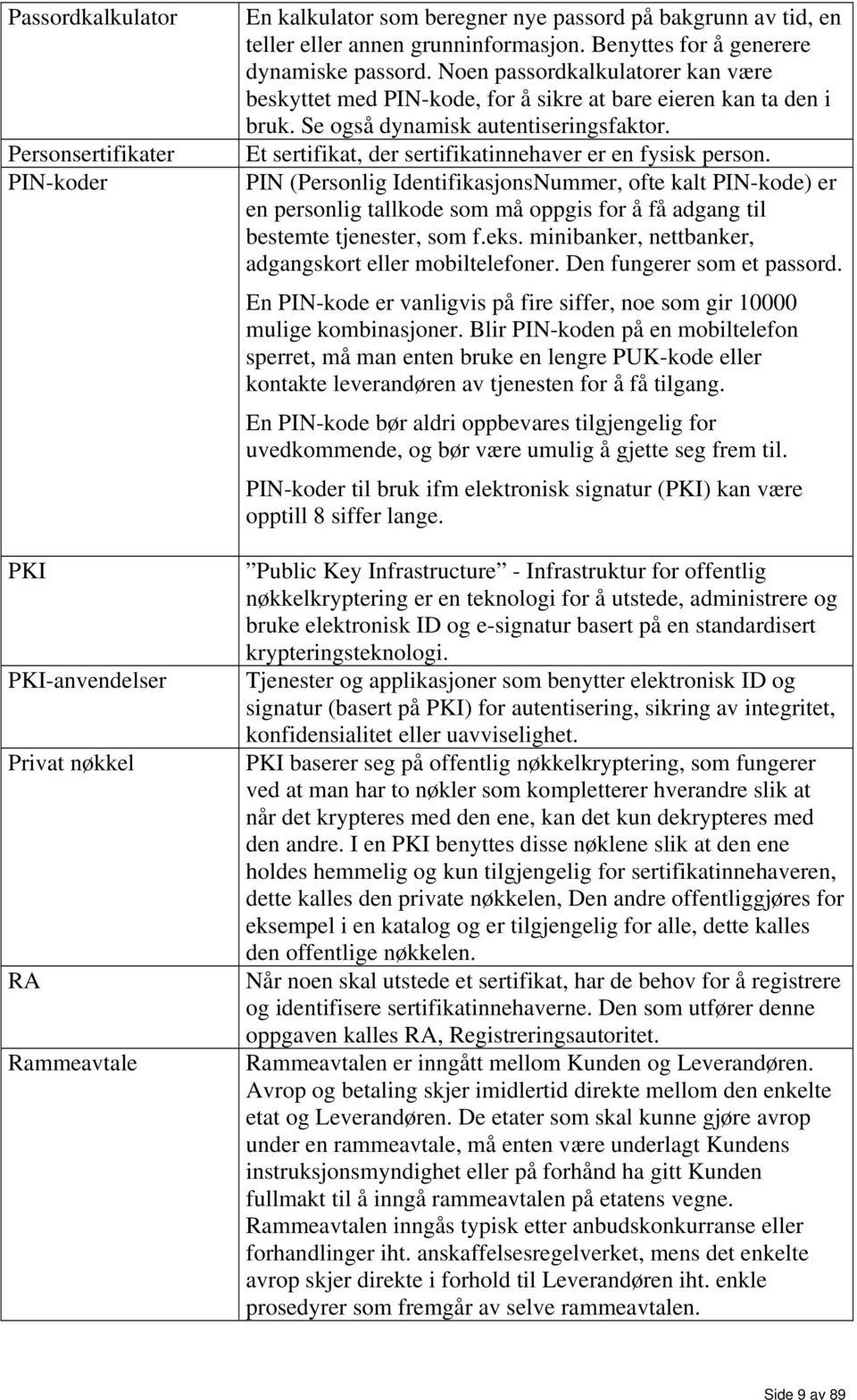 Et sertifikat, der sertifikatinnehaver er en fysisk person.