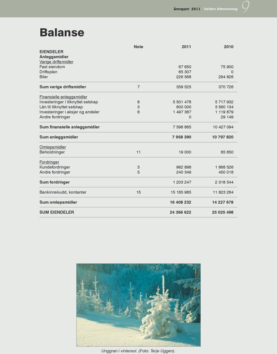 879 Andre fordringer 0 29 149 Sum finansielle anleggsmidler 7 598 865 10 427 094 Sum anleggsmidler 7 958 390 10 797 820 Omløpsmidler Beholdninger 11 19 000 85 850 Fordringer Kundefordringer 3 962 898