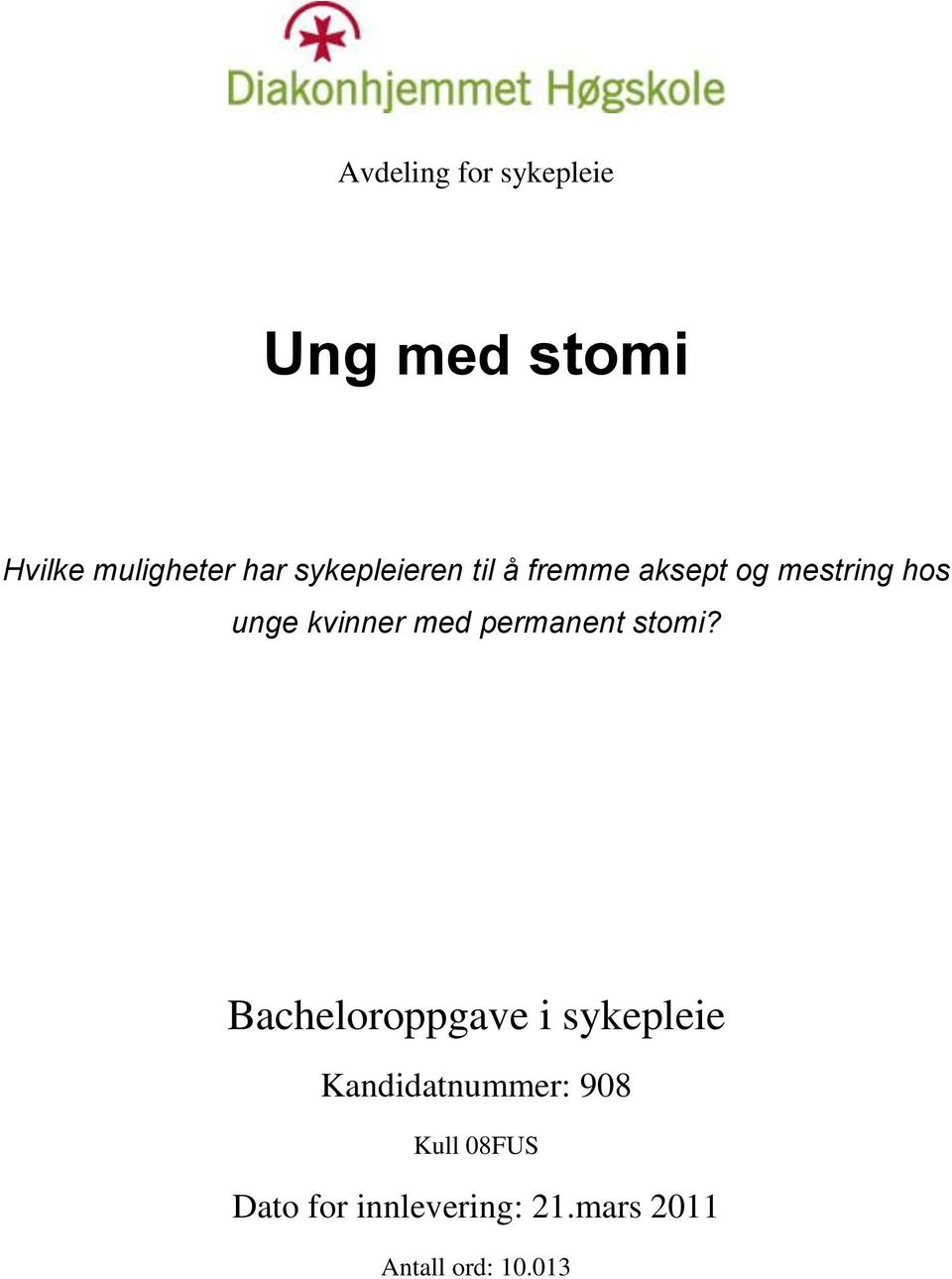 med permanent stomi?