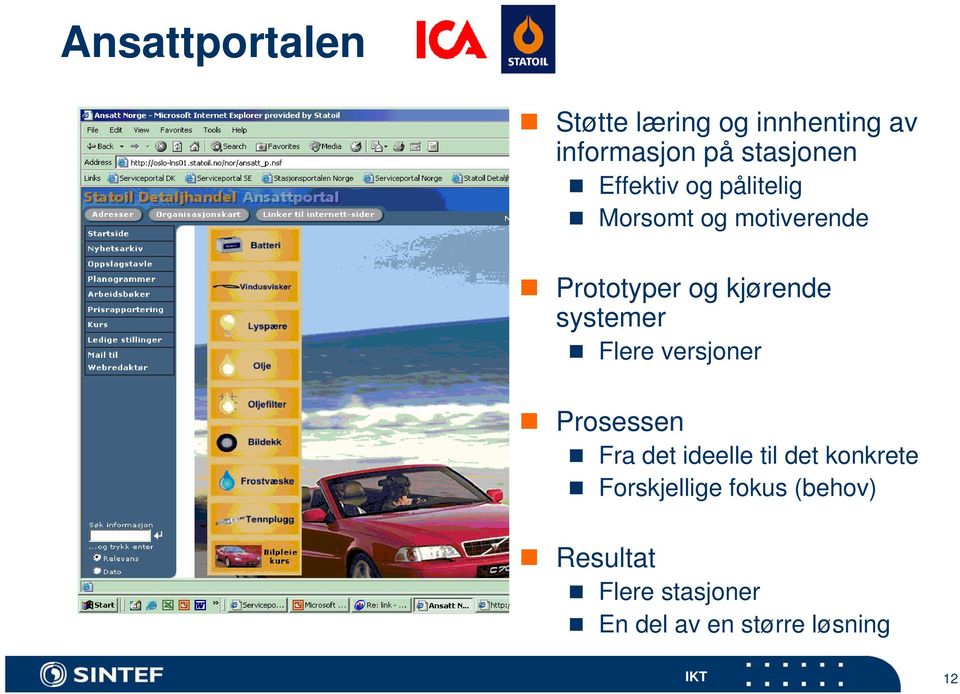 systemer Flere versjoner Prosessen Fra det ideelle til det konkrete