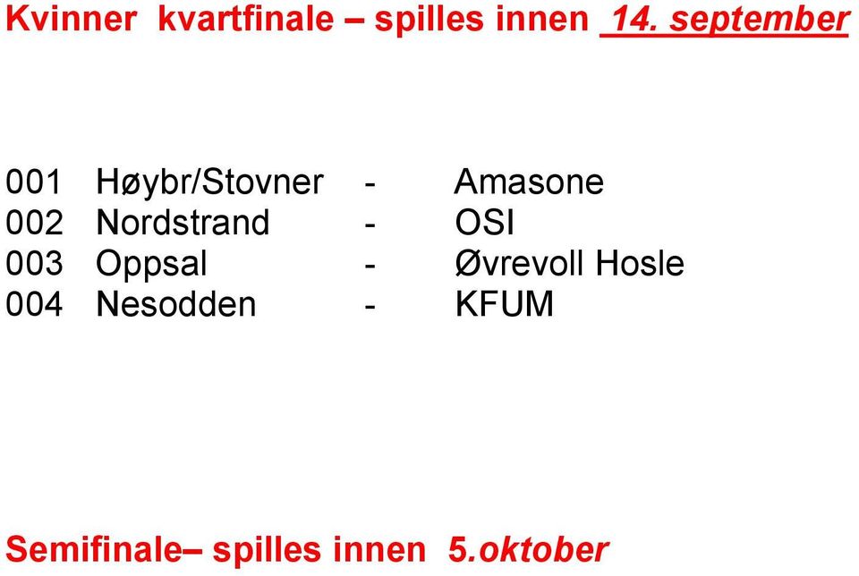 Nordstrand - OSI 003 Oppsal - Øvrevoll