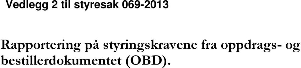 styringskravene fra