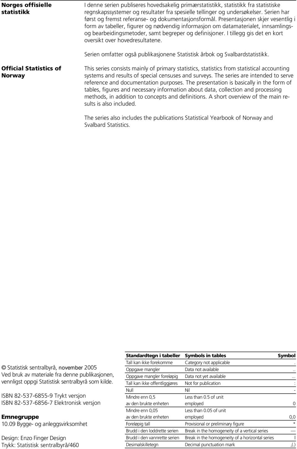 Presentasjonen skjer vesentlig i form av tabeller, figurer og nødvendig informasjon om datamaterialet, innsamlingsog bearbeidingsmetoder, samt begreper og definisjoner.