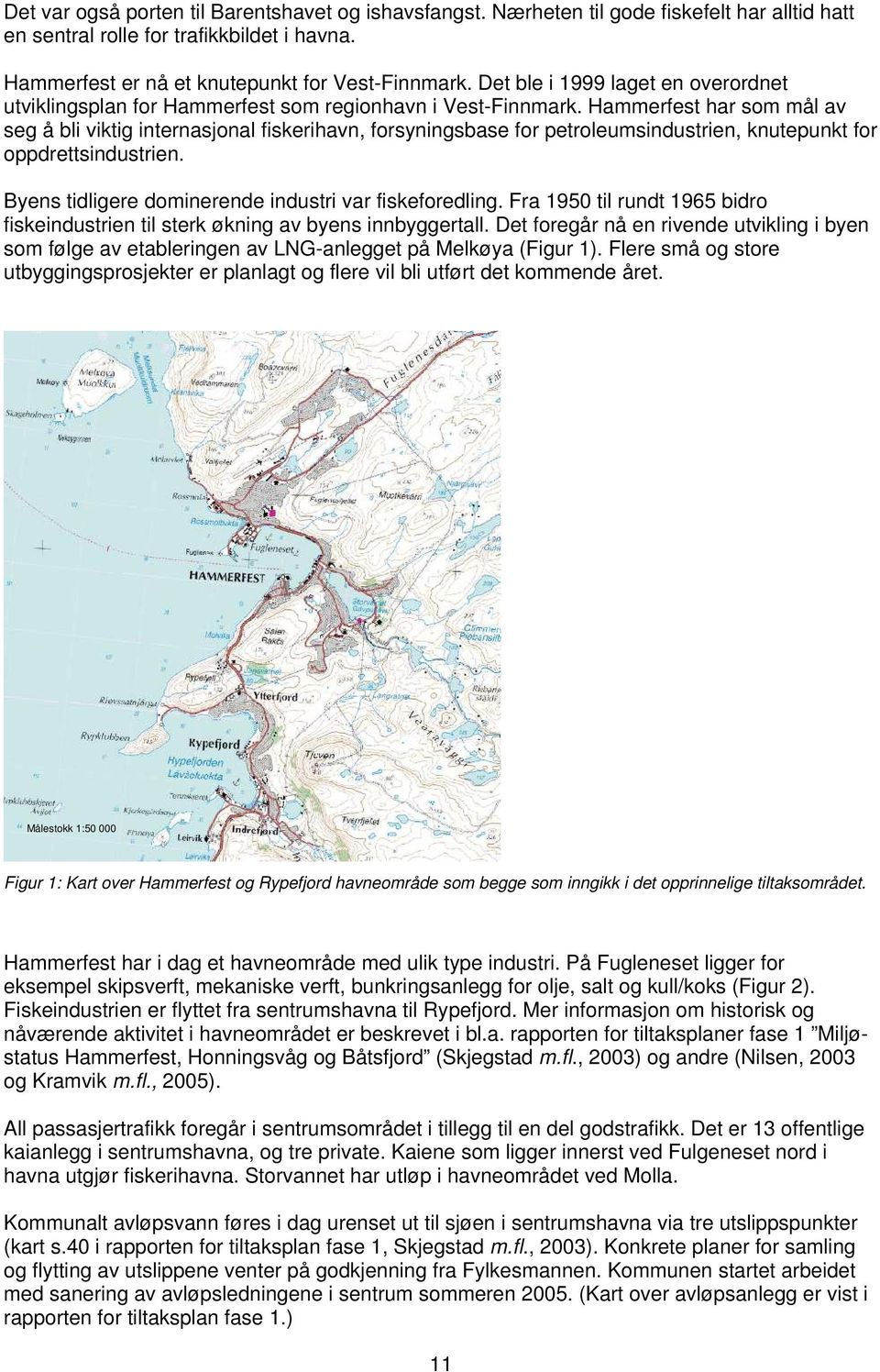 Hammerfest har som mål av seg å bli viktig internasjonal fiskerihavn, forsyningsbase for petroleumsindustrien, knutepunkt for oppdrettsindustrien.