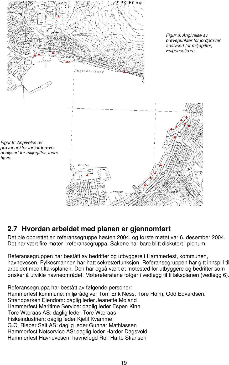 7 Hvordan arbeidet med planen er gjennomført Det ble opprettet en referansegruppe høsten 2004, og første møtet var 6. desember 2004. Det har vært fire møter i referansegruppa.