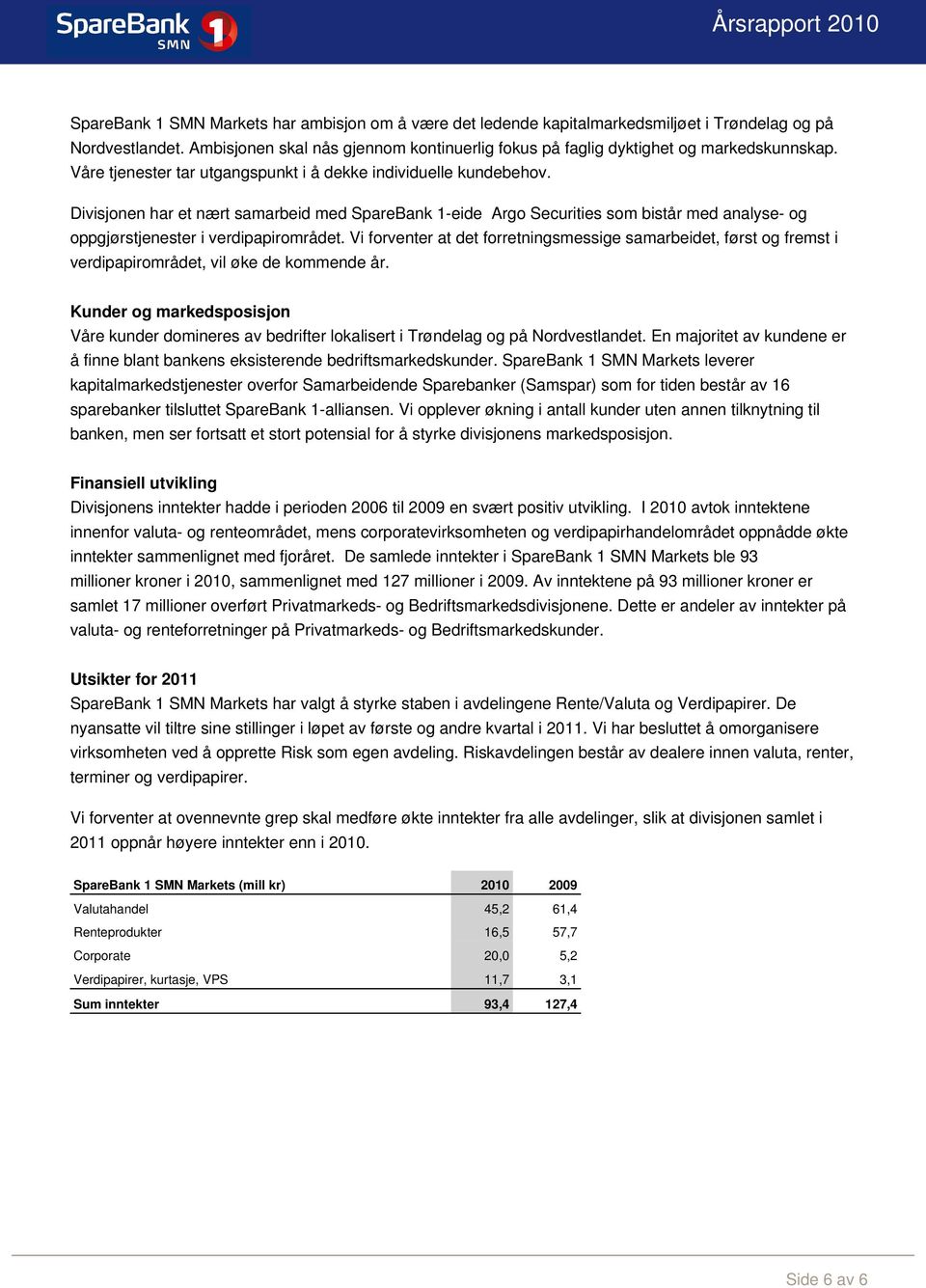 Divisjonen har et nært samarbeid med SpareBank 1-eide Argo Securities som bistår med analyse- og oppgjørstjenester i verdipapirområdet.