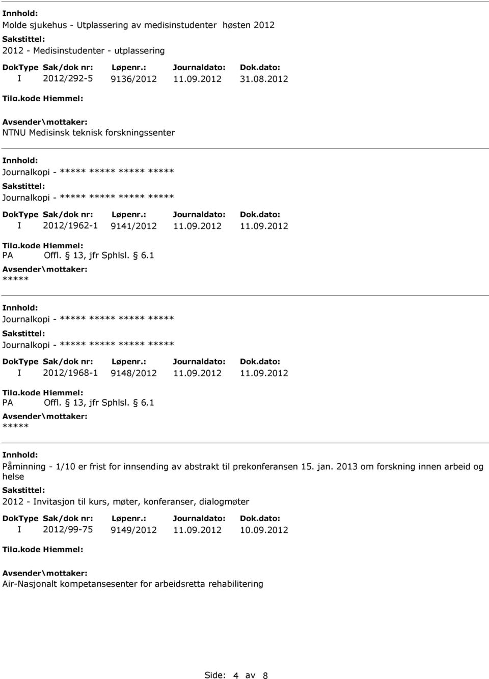 frist for innsending av abstrakt til prekonferansen 15. jan.