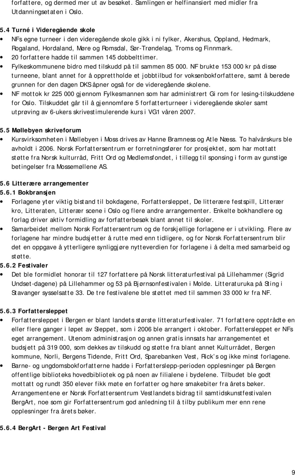 20 forfattere hadde til sammen 145 dobbelttimer. Fylkeskommunene bidro med tilskudd på til sammen 85 000.