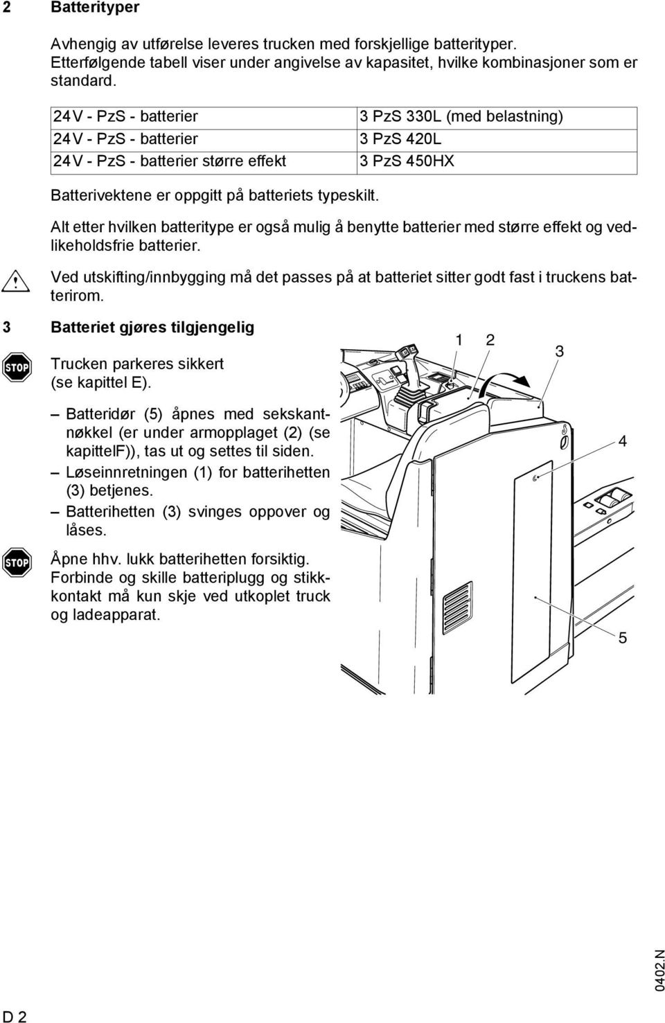 m lt etter hvilken batteritype er også mulig å benytte batterier med større eekt og vedlikeholdsrie batterier.