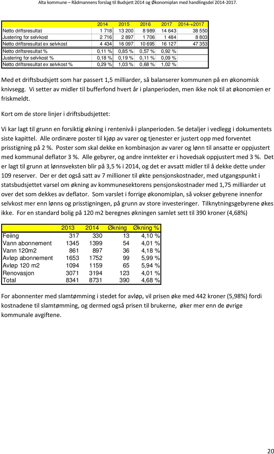 har passert 1,5 milliarder, så balanserer kommunen på en økonomisk knivsegg. Vi setter av midler til bufferfond hvert år i planperioden, men ikke nok til at økonomien er friskmeldt.