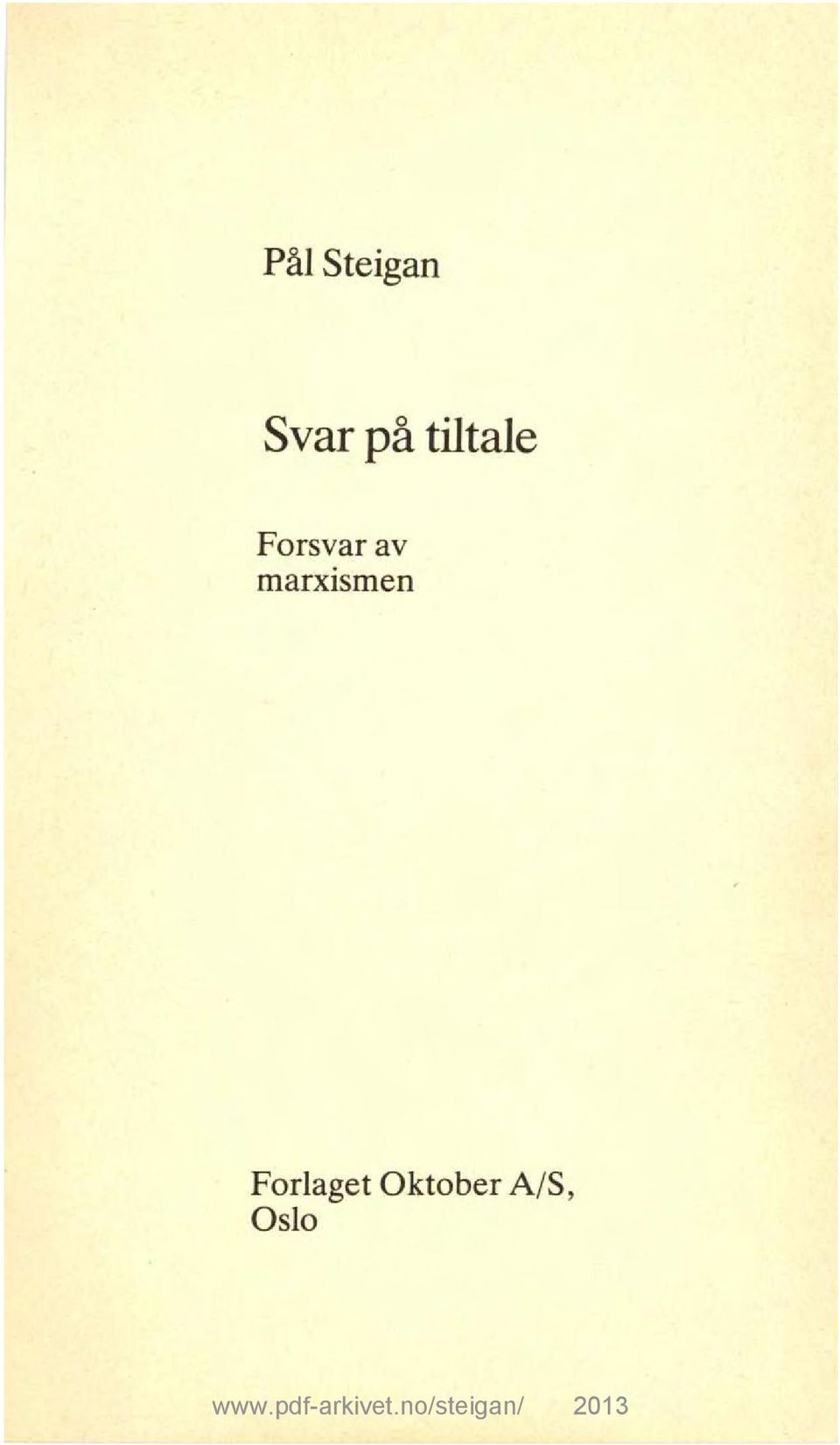 av marxismen