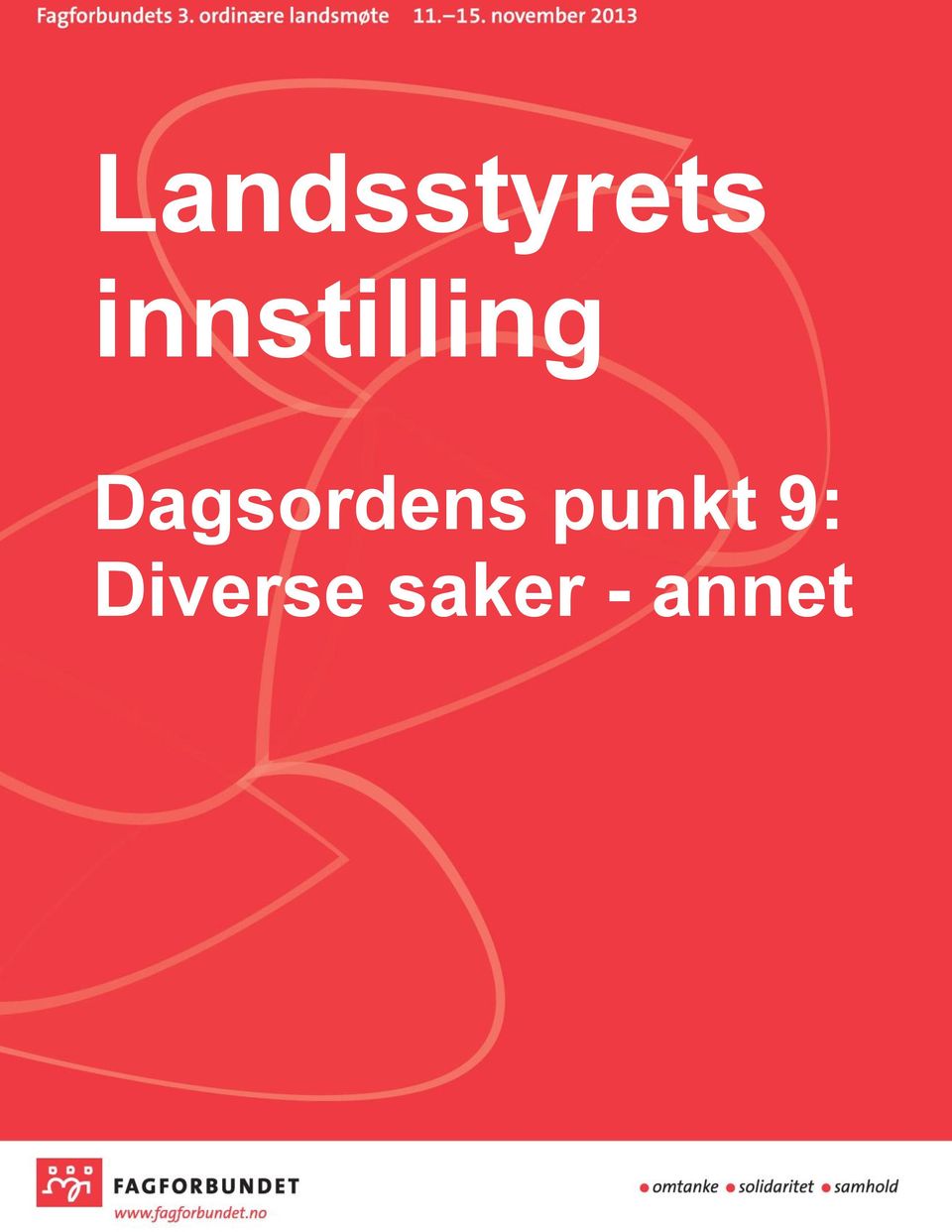 Dagsordens punkt