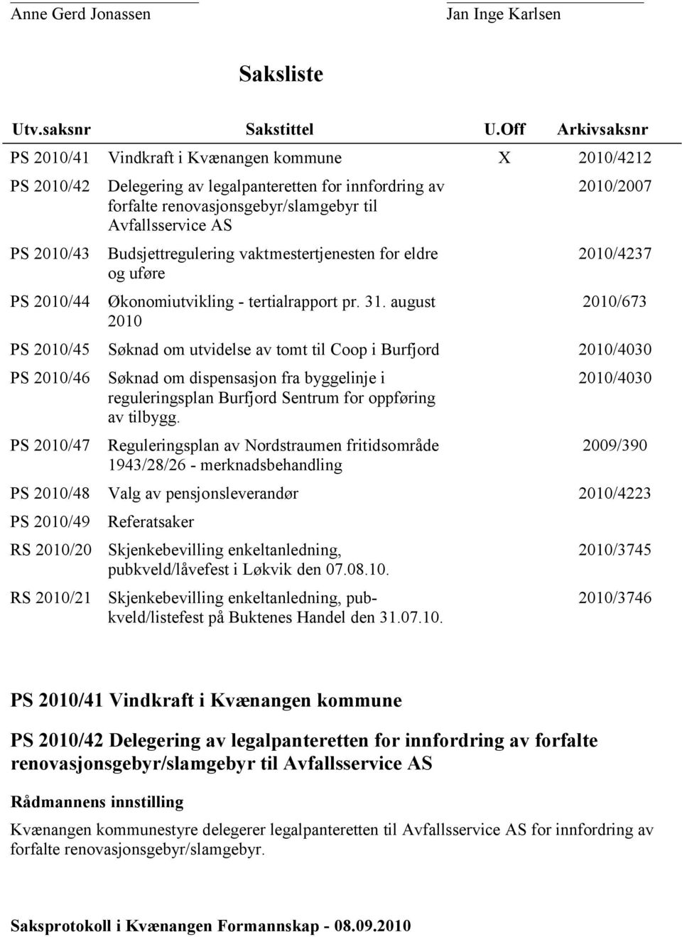 Avfallsservice AS Budsjettregulering vaktmestertjenesten for eldre og uføre Økonomiutvikling - tertialrapport pr. 31.