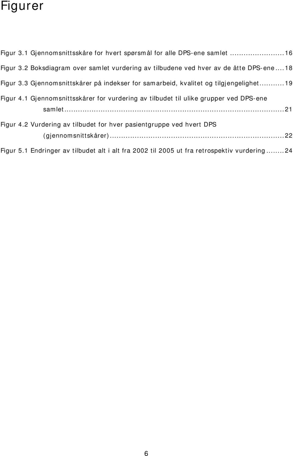 3 Gjennomsnittskårer på indekser for samarbeid, kvalitet og tilgjengelighet...19 Figur 4.