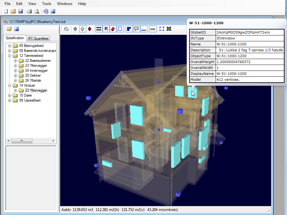 BIM (Building Information Modeling) 3D-modeller for de ulike fagområdene i et prosjekt Kombineres i en tverrfaglig BIM Forenkler samarbeid i større prosjekter Potensielle problemer i