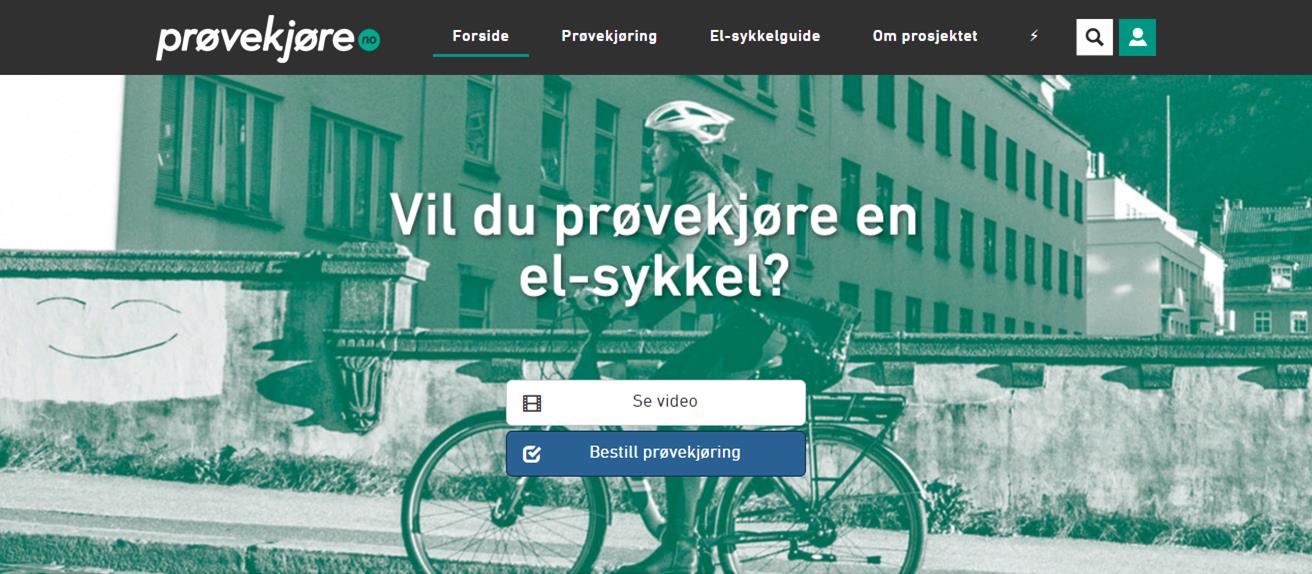 Nettsiden provekjore.no.