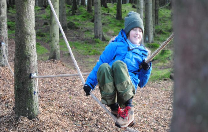 Det har blitt bygd en klatrejungel i åpen granskog rett ved parkeringsplassen for arboretet, samt i umiddelbar nærhet av stort grindabygg som fungerer som raste- og infosted for de besøkende.