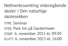 september Nettverk samling Kontrakt