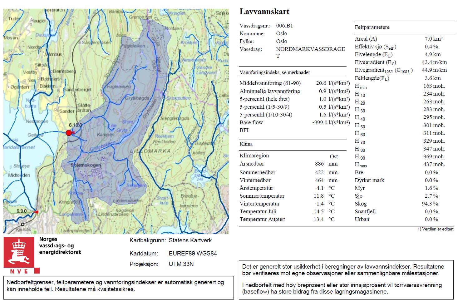 Nyttige web-portaler http://nevina.nve.no/ - Web-portal for generering av nedbørfelt og feltegenskaper.