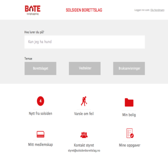 LogIn & Sikkerhet Styrelede r Beboer Medlem Ansatt Logger inn på MittBate.no 1 2 MittBate.no 3 4 5 Lages Det trengs MittBate.
