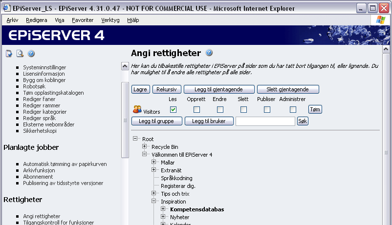 28 Administratorhåndbok EPiServer 4.