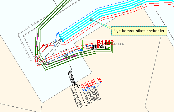 Spesifikasjon : 041 01 Dokumentasjon i GeoNIS Side 73 av 73 Dersom Signalkabler som skjøtes, eller legges om, ikke er tegnet ut som kabler fra før, skal de tegnes som nye kabler (inkl.