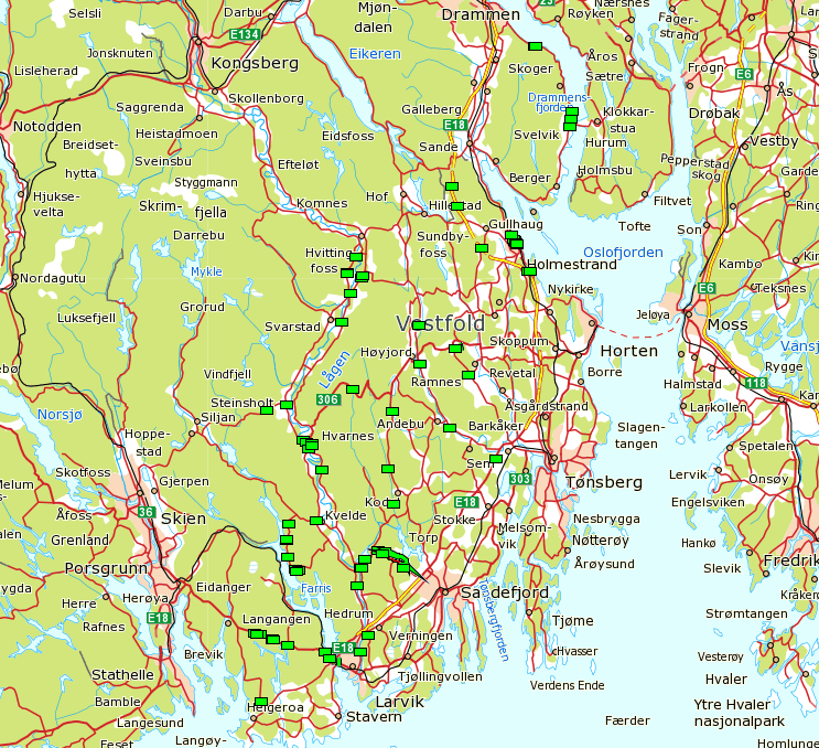 Vestfold Vestfold 18 16 14 12 1 8 6 4 2 2 21 22 23 24 25