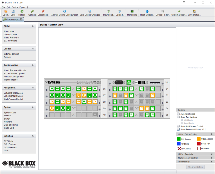 DKM FX Tool DKM FX Tool er en Java applikasjon hvor man kan konfigurere, administrere, styre og oppdatere enheter i systemet. Konfigurasjoner kan også overføres til/fra matrise.