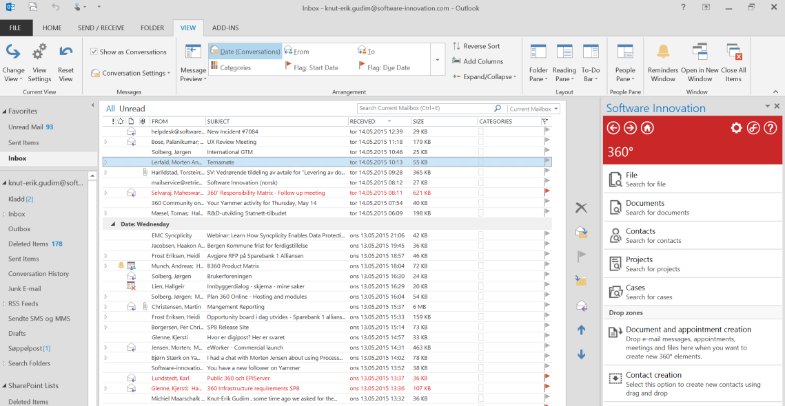 Forbedringer i 360 Outlook sidepanel Hva?