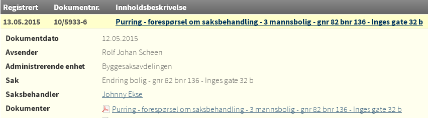 64/16 Henvendelse vedrørende ulovlig bruk av bygg - 16/00029-15 Henvendelse vedrørende ulovlig bruk av bygg : 160911 ROKUS SKEDSMO KOMMUNE KORRIGERT BREV ULOVLIGHETSOPPFØLGING (002) 2 Inges gate 32B