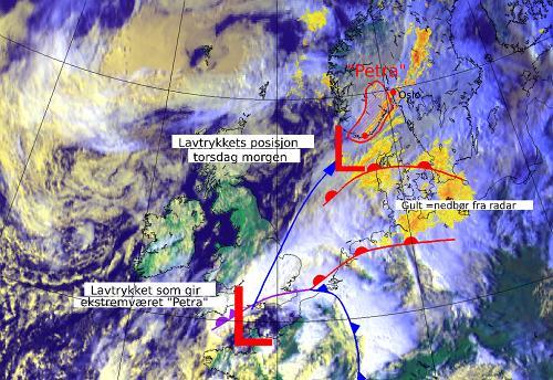 Publisert: 16.09.2015 Fase B: Nå kommer ekstremværet Petra Ekstremværvarselet gjelder nå fire fylker: Buskerud, Vestfold, Telemark og Agder. Ekstremværet 'Petra' (hendelse nr.4). 7.