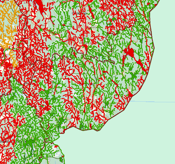 på bakgrunnsinformasjonen som danner grunnlaget den økologiske tilstanden som er satt. Kjemisk tilstand er definert i 17 av vannforekomstene. Figur 2.