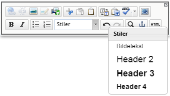 Versjonsnr. 2.2 Side 31 Sett inn/rediger anker Vis HTML-kilde Du kan sette inn et anker for å opprette lenke til et annet sted på samme side. Se opprett anker. Vis teksten i HTML-modus. 7.