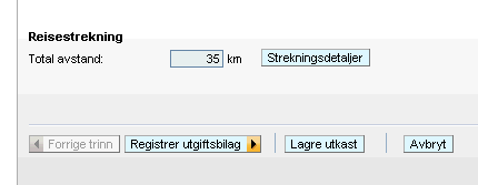 o Legg inn Dato (blå linje) o Legg inn Tilbakelagte kilometer (blå linje) o Legg inn evt. Antall passasjerer o Legg inn evt.