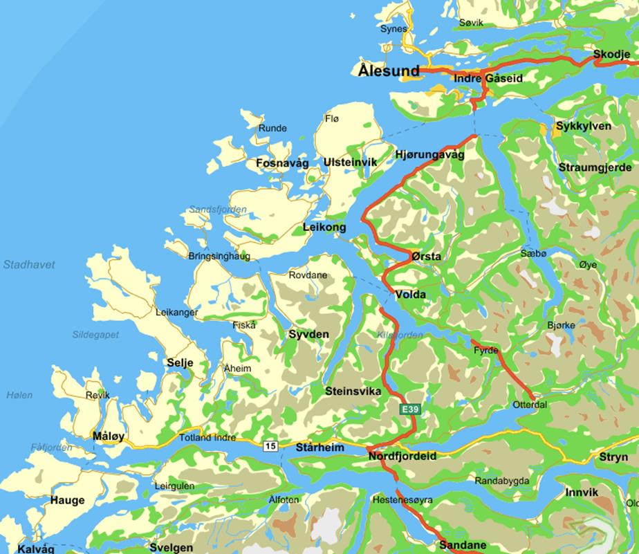 Kommunegrenser påtegnet av NIVI.