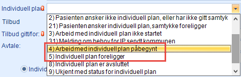 2.4 Andel pasienter som har/hvor det er initiert IP ved innskrivelse Her telles %-andel pasienter med, eller hvor det er initiert IP ved innskriving i forhold til totalt antall innskrevne pasienter.