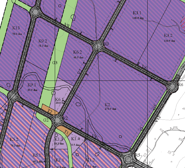 2 Om analyseobjektet 2.1 BESKRIVELSE AV ANALYSEOMRÅDET Detaljplanområdet omfatter kvartal K2, G3, K6 og V2 i Gardermoen næringspark II B og C.