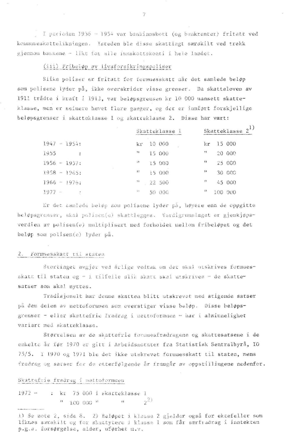 1611 trådte i t 19 1 3, var bel psgreusen kr 10 000 uansett skatteklasse, men er seinere heve - flere ganger, og det er innfort forskjelli, helopsgrenser i skattehlasse 1 og skatteklasse 2.