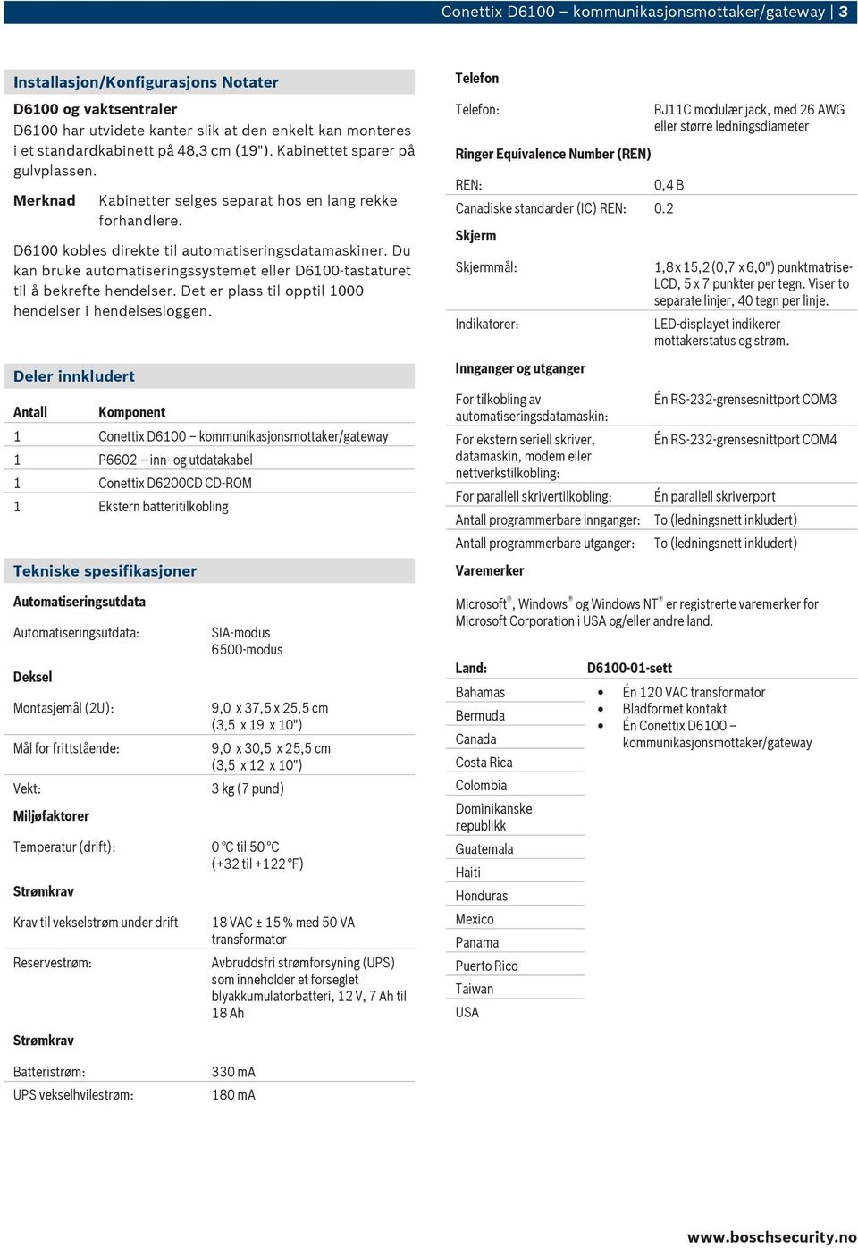 Du kan bruke automatiseringssystemet eller D6100-tastaturet til å bekrefte hendelser. Det er plass til opptil 1000 hendelser i hendelsesloggen.