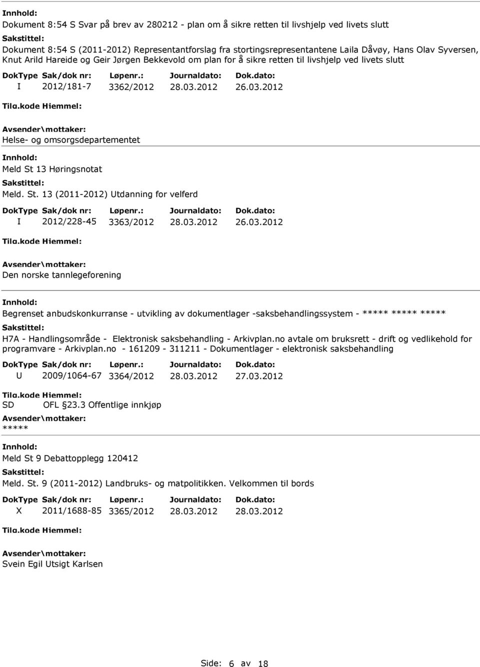 13 Høringsnotat Meld. St.