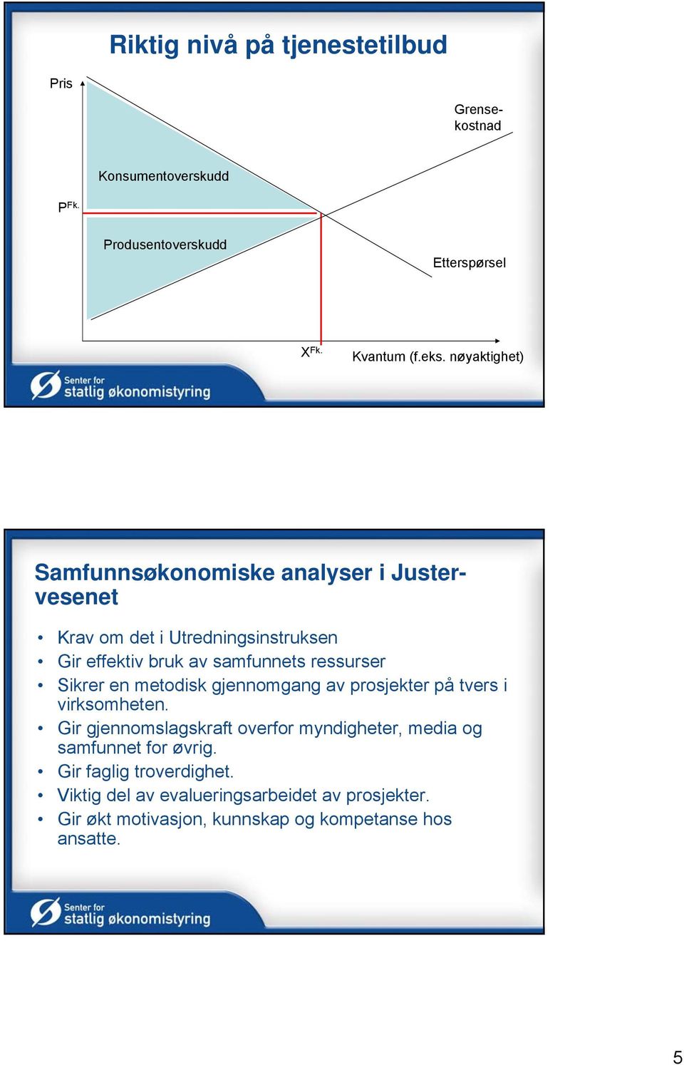 Sikrer en metodisk gjennomgang av prosjekter på tvers i virksomheten.