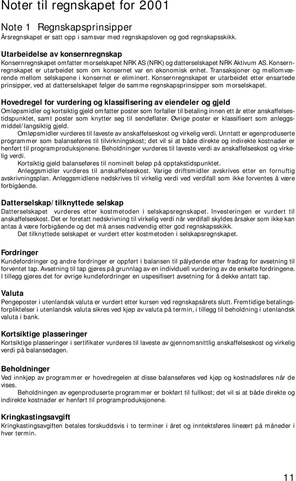 Transaksjoner og mellomværende mellom selskapene i konsernet er eliminert.